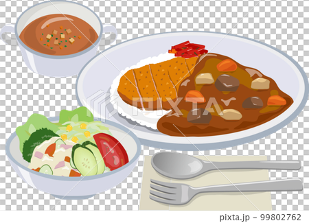 カツカレーライス　セット 99802762