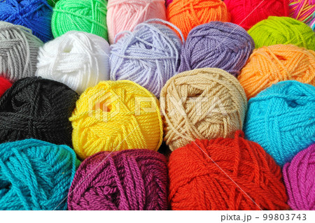 Stack of wool balls for sale Stack of wool balls for sale 99803743