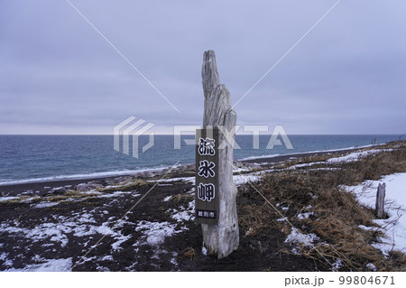 流氷のいない流氷岬・2023年3月 99804671