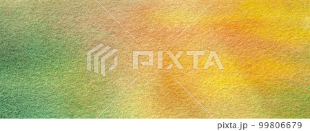 Abstract art background light green and yellow colors. Watercolor painting on canvas. 99806679
