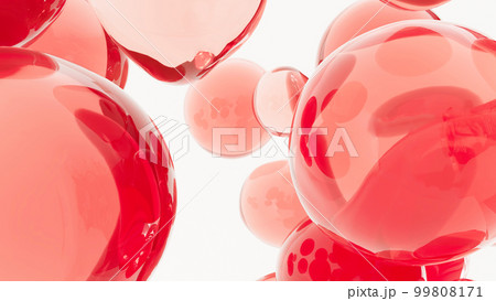 3dレンダリング 美容医療 コラーゲン 血液 細胞 美容液のドロップ 99808171