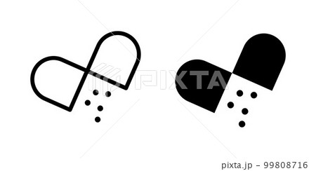 Illustration Vector Graphic of Capsule icon 99808716