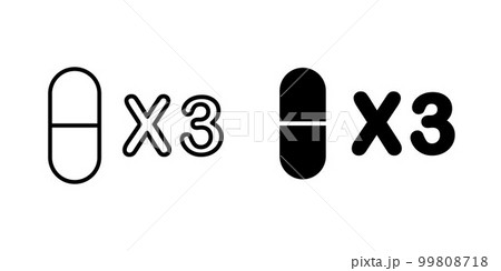 Illustration Vector Graphic of Capsule icon 99808718