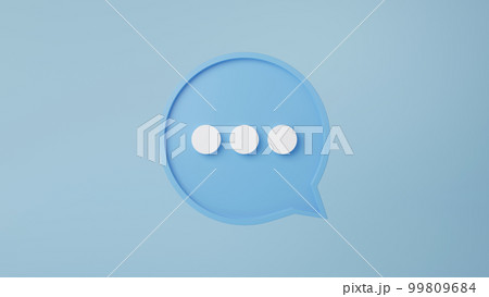 Chatting box, message icon, dialogue bubble. Text message sing. Round push notification, FAQ, information, knowledge, support, web, online customer help concept. 3d rendering Chatting box, message icon, dialogue bubble. Text message sing. Round push notification, FAQ, information, knowledge, support, web, online customer help concept. 3d rendering 99809684