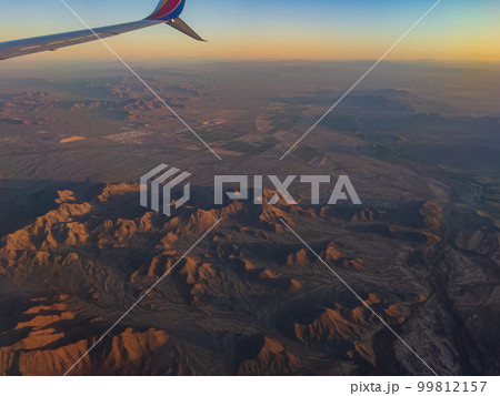 Aerial view of rural lanscape near San Diego 99812157
