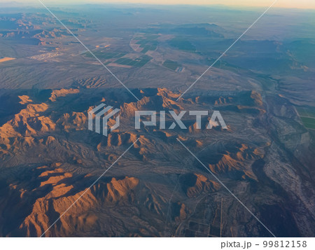 Aerial view of rural lanscape near San Diego 99812158