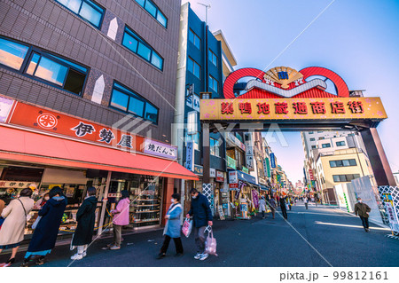 日本の東京都市景観　巣鴨地蔵通商店街などを望む 99812161