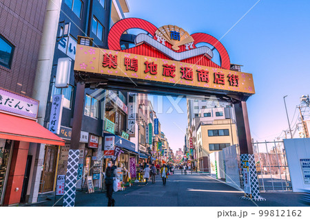 日本の東京都市景観　巣鴨地蔵通商店街などを望む 99812162