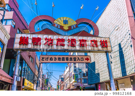 日本の東京都市景観　巣鴨地蔵通商店街などを望む 99812168