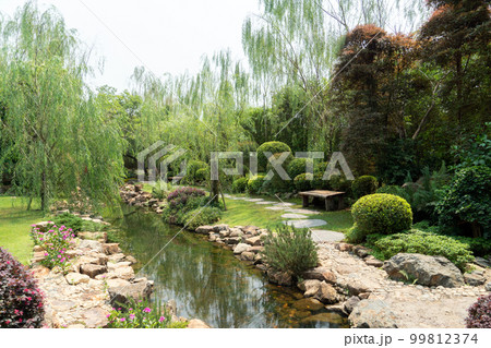 Scenic View Japanese garden in thailand Scenic View Japanese garden in thailand 99812374