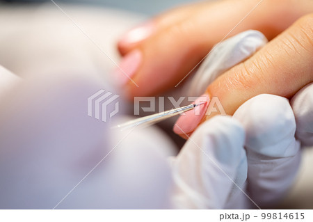 Precision nail painting from a certified beautician 99814615