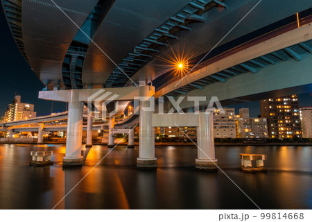 landscape of architecture Tokyo highway Bridge landscape of architecture Tokyo highway Bridge 99814668