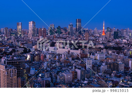 《東京都》東京夜景・トワイライトブルー 《東京都》東京夜景・トワイライトブルー 99815015
