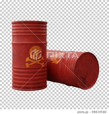 Barrels of dangerous chemicals and flammables 3d render Barrels of dangerous chemicals and flammables 3d render 99819580