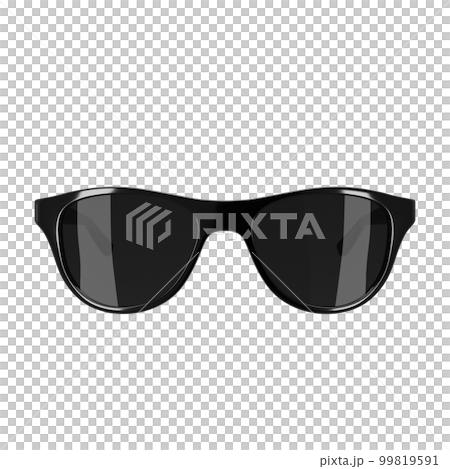 Modern style black fashion sunglasses 3d render Modern style black fashion sunglasses 3d render 99819591