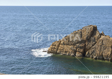 Beach of Liencres, Costa Quebrada, on a sunny day Beach of Liencres, Costa Quebrada, on a sunny day 99821195