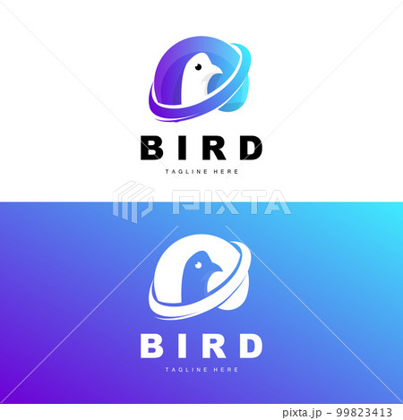 Bird Logo, Bird Wings Vector, Minimalist Design, For Product Branding, Template Icon Illustration 99823413