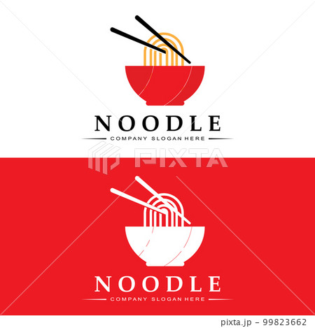 Noodles Logo, Asian Food Vector, Design Suitable For Ramen Noodle Shops And Restaurants 99823662