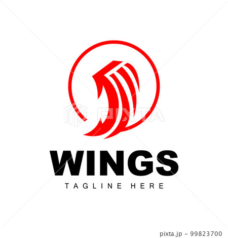 Wings Logo, Phoenix Logo, Bird Wing Vector, Template Illustration, Wing Brand Design 99823700