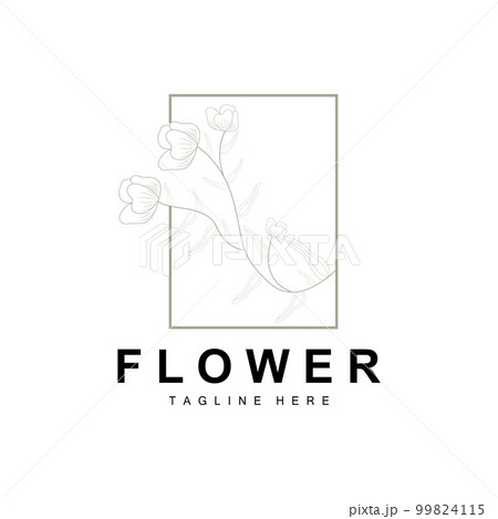 Floral Logo, Leaves And Flowers Botanical Garden Vector, Floral Design Of Life 99824115