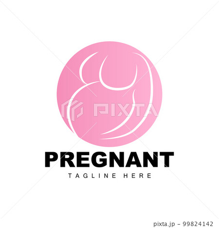 Pregnant Logo, Mom And Baby Health Care Design, Pregnant And Baby Medicine Brand Icon Vector 99824142