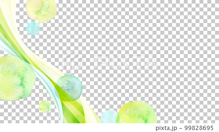 Green gradation streamline background material Green gradation streamline background material 99828695
