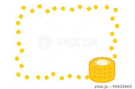 野菜フレーム_とうもろこし 99828869