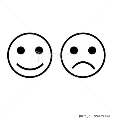 Good と Bad のアイコンのイラスト素材 [99829458] - PIXTA