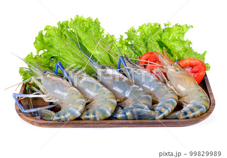 Fresh shrimp isolated on white background. Fresh shrimp isolated on white background. 99829989