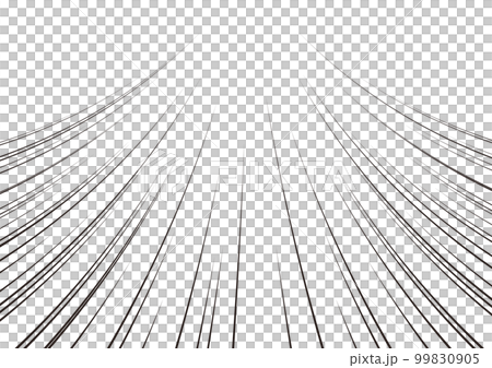 Concentrated line with speed and centripetal feeling Rising curve Horizontal 99830905