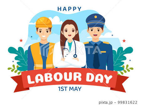Happy Labor Day on 1 May Illustration with Different Professions and Thank You to All Workers for Your Hard Work in Flat Cartoon Hand Drawn Templates Happy Labor Day on 1 May Illustration with Different Professions and Thank You to All Workers for Your Hard Work in Flat Cartoon Hand Drawn Templates 99831622