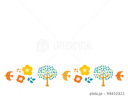 ナチュラルな北欧風のフレーム素材 ナチュラルな北欧風のフレーム素材 99832821