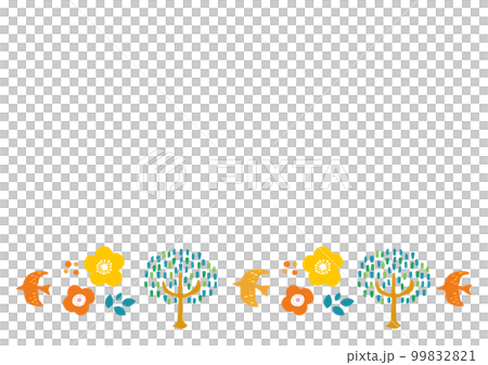 ナチュラルな北欧風のフレーム素材 ナチュラルな北欧風のフレーム素材 99832821