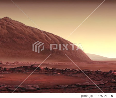 火星の巨大丘陵 99834110