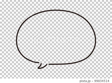 pen hand drawn speech bubble pen hand drawn speech bubble 99834514