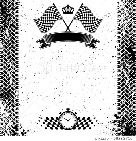 Tire track grunge race background 99835716