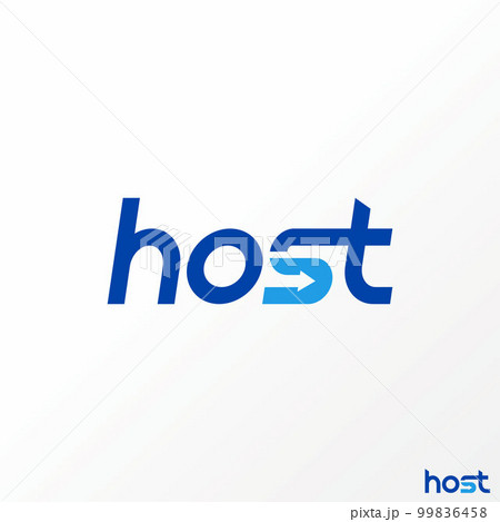 Unique and simple letter or writing HOST handwritten sans serif font with arrow negative space image graphic icon logo design abstract concept vector stock symbol related to initial or watermark Unique and simple letter or writing HOST handwritten sans serif font with arrow negative space image graphic icon logo design abstract concept vector stock symbol related to initial or watermark 99836458