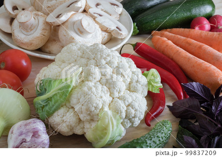 autumn harvest, composition of vegetables, ingredients for cooking dishes autumn harvest, composition of vegetables, ingredients for cooking dishes 99837209
