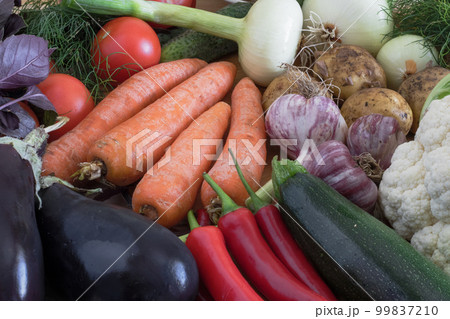 autumn harvest, composition of vegetables, ingredients for cooking dishes autumn harvest, composition of vegetables, ingredients for cooking dishes 99837210