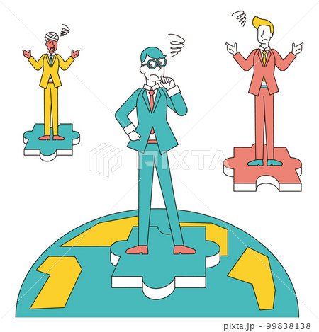 ビジネスマッチングがうまくいかずに困るビジネスマン ビジネスマッチングがうまくいかずに困るビジネスマン 99838138