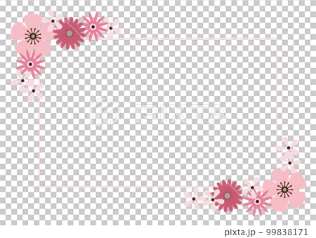 floral frame with border 99838171