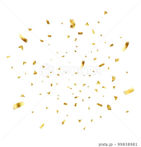 Falling shiny golden confetti 99838981