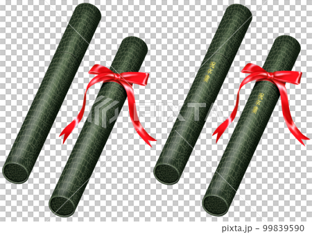 卒業証書 卒業式 丸筒 リボン 99839590