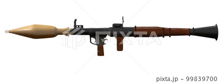 RPG-7のイラスト素材 ベクター 白背景透過 リアル RPG-7のイラスト素材 ベクター 白背景透過 リアル 99839700