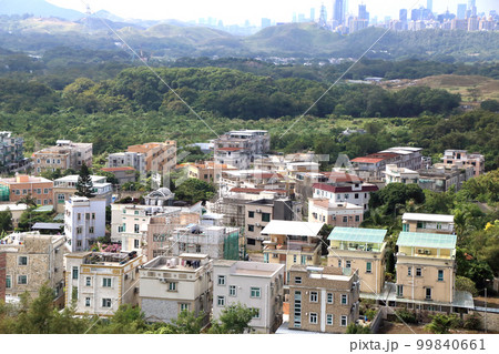 rural village scenery in Hong Kong at the border with Shenzhen  99840661