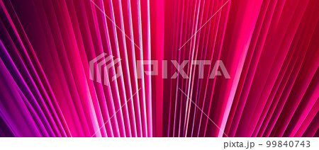 Abstract background consisting of geometric pattern. Gradient color from violet to red. Wide angle format banner 99840743