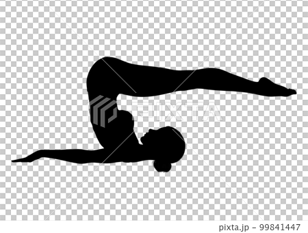 Artistic gymnastics Silhouette Split , gymnastics transparent background  PNG clipart