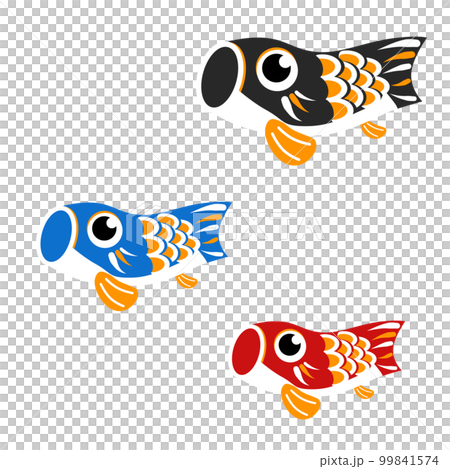 Carp streamer character style illustration 99841574