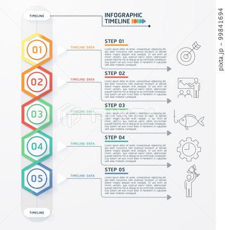 Infographic timeline diagram template. 99841694