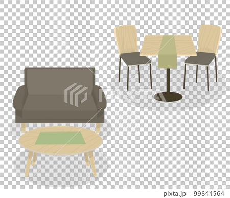 ナチュラルな家具セット04 99844564